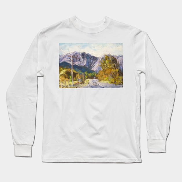 Leaving Arrowtown - Sth Island NZ Long Sleeve T-Shirt by Terrimad